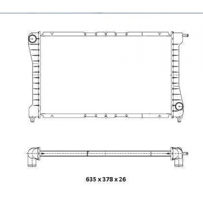 Radiador Blazer/s10 Magneti Marelli