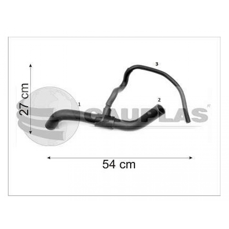 Mangueira Radiador Clio/kangoo (superior) Cauplas Brasil