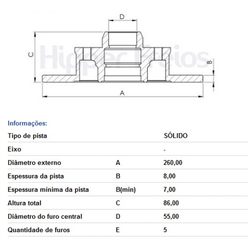 Disco De Freio Traseiro Fluence Hipperfreios