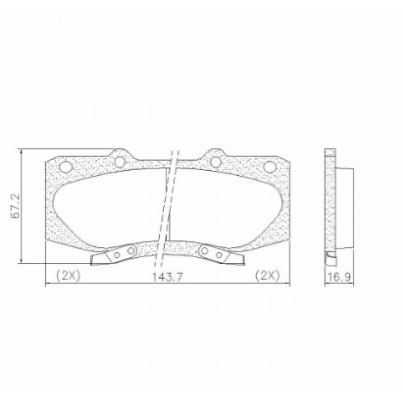 Pastilha De Freio Dianteira Hilux Lona Flex