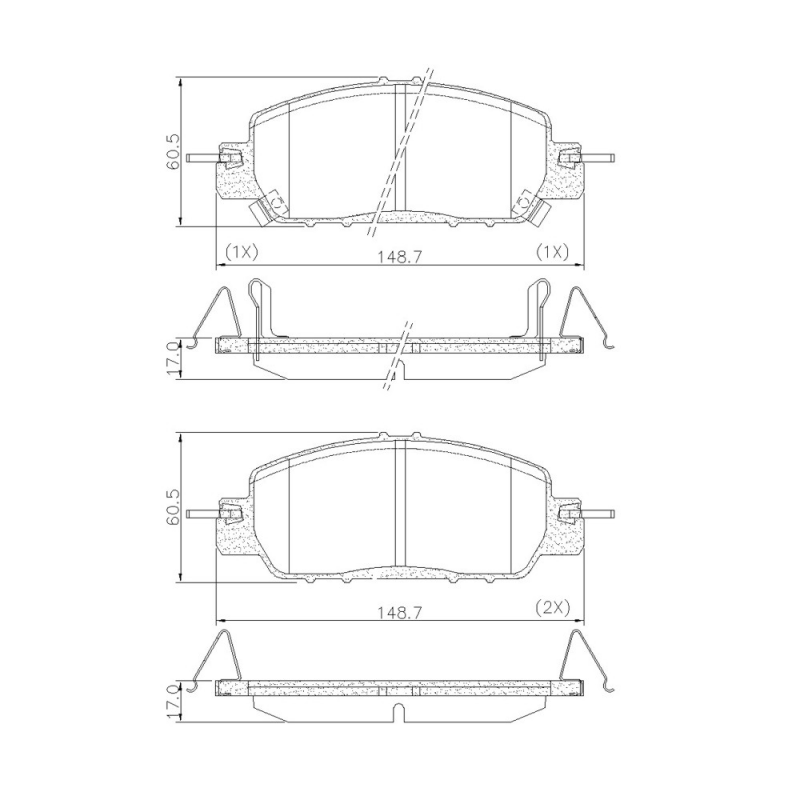 Pastilha De Freio Dianteira Civic (ceramica) Fras-le