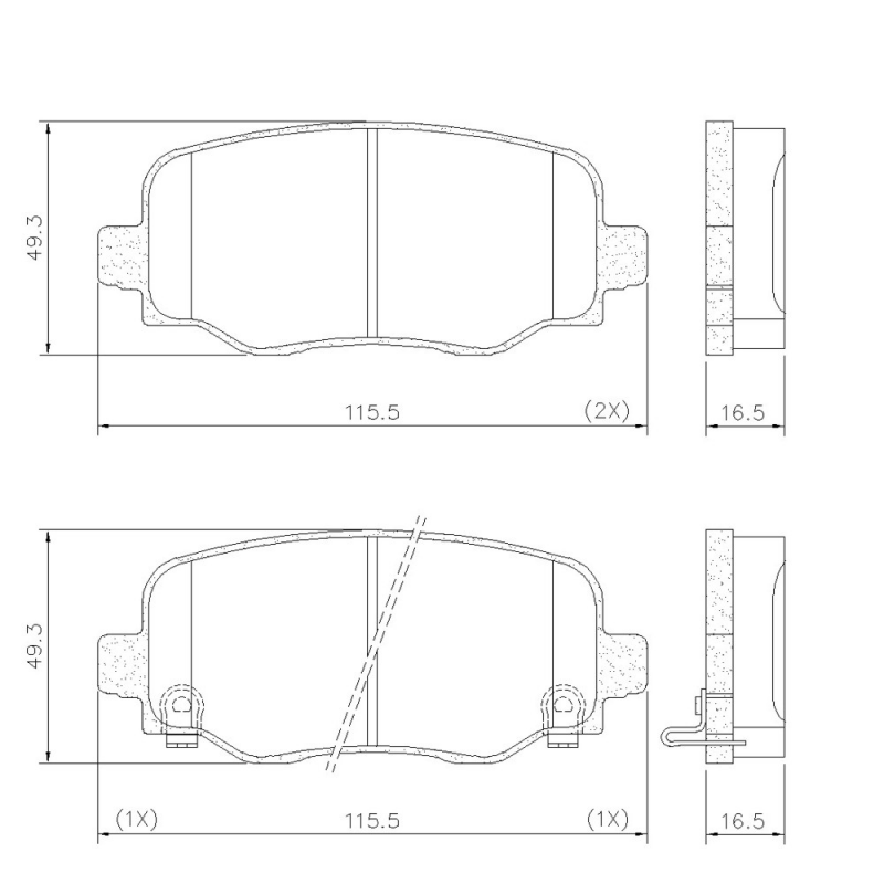 Pastilha De Freio Traseira Renegade/compass (ceramica) Fras-le
