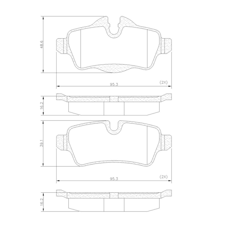Pastilha De Freio Traseira Cooper/countryman/clubman Fras-le