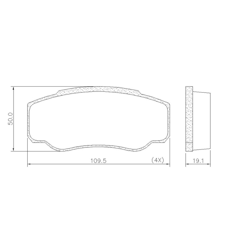 Pastilha De Freio Traseira Jumper/ducato/boxer Lona Flex