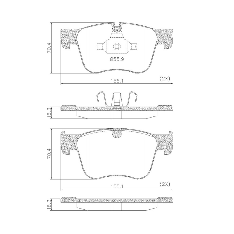 Pastilha De Freio Dianteira 3008/5008/c4 Grand Picasso Fras-le