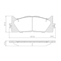 Pastilha De Freio Dianteira Camry Fras-le