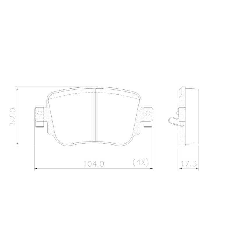 Pastilha De Freio Traseira Golf/a1 Fras-le