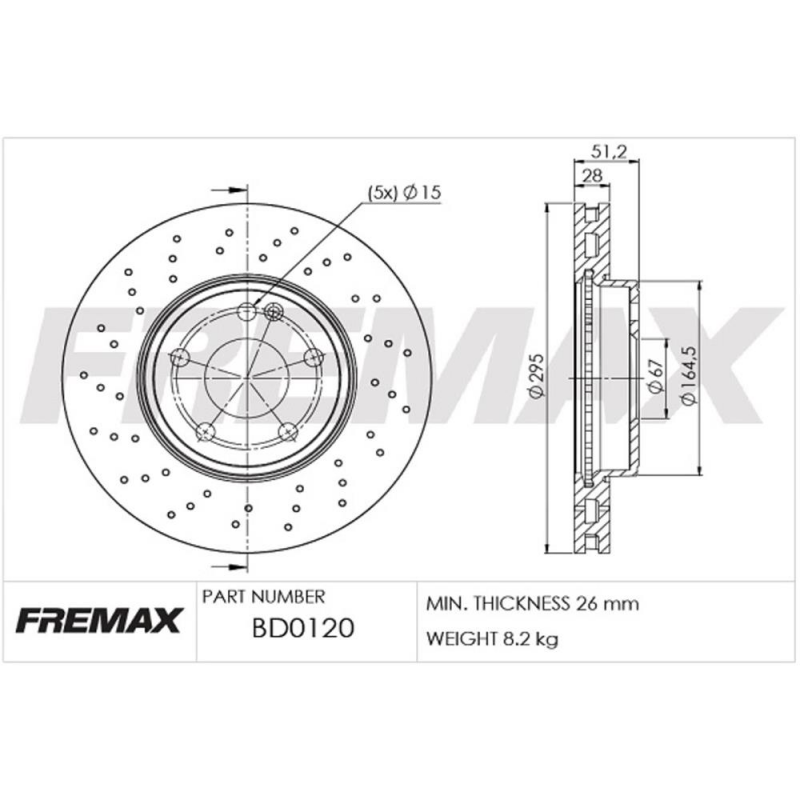 Disco De Freio Dianteiro Classe A/passat/claclass Fremax