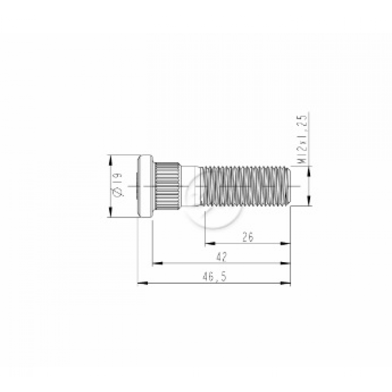 Parafuso De Roda Frontier Zm
