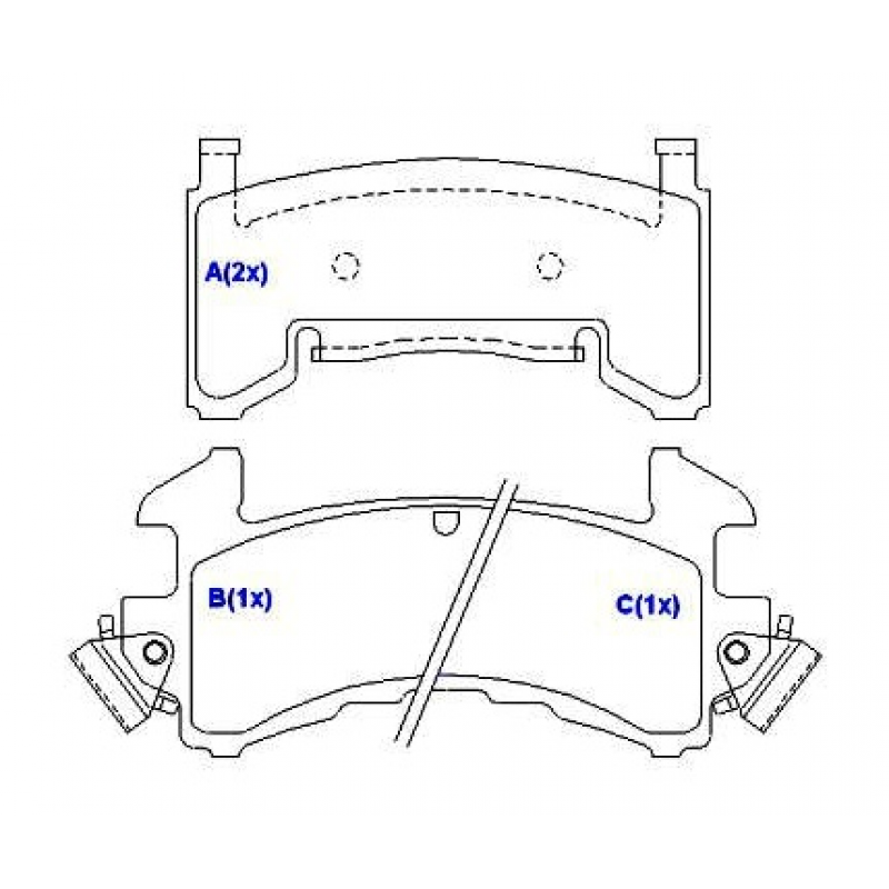 Pastilha De Freio Dianteira Blazer/camaro/sonoma Syl