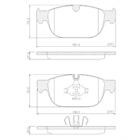 Pastilha De Freio Dianteira Xc60/xc90/s90 Fras-le