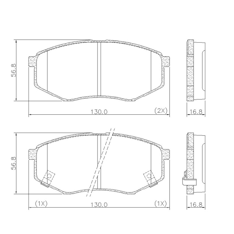 Pastilha De Freio Dianteira Sonata/tucson/sportage (ceramica) Fras-le