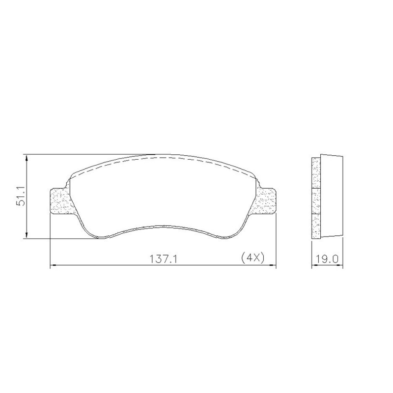 Pastilha De Freio Dianteira C3/xsara/206 (ceramica) Fras-le