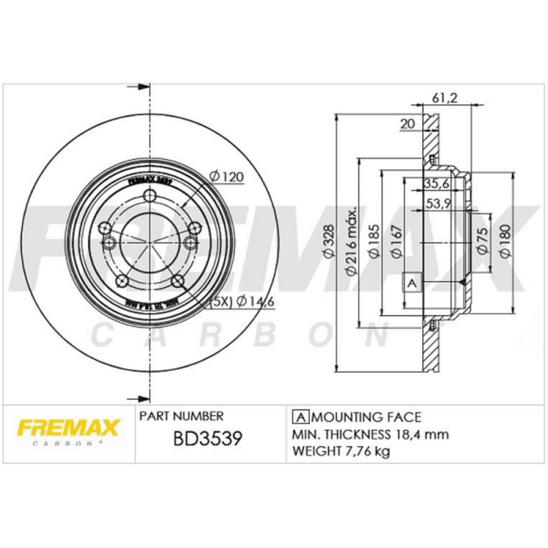 Disco De Freio Traseiro M3 Fremax