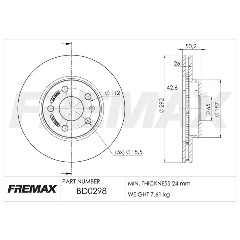 Disco De Freio Dianteiro Territory Fremax