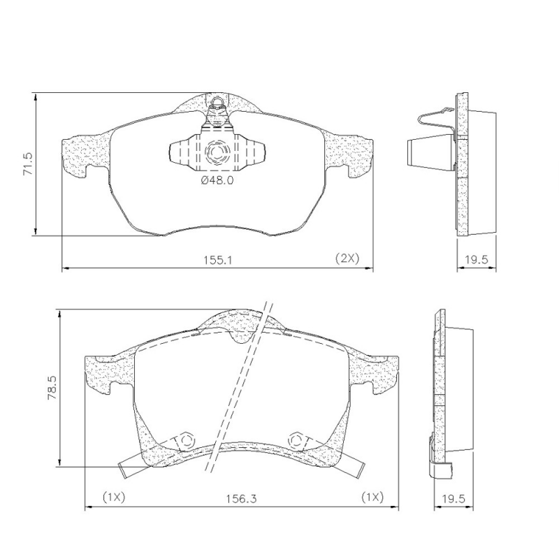 Pastilha De Freio Dianterira Astra/meriva/vectra Lona Flex