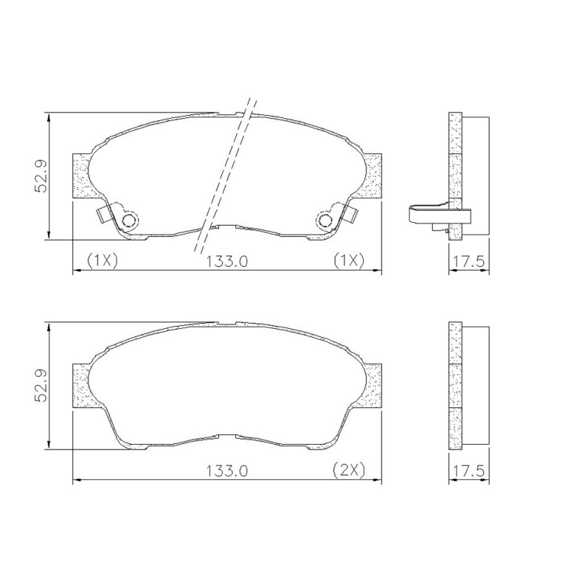 Pastilha De Freio Dianteira Camry/corolla/rav4 Lona Flex