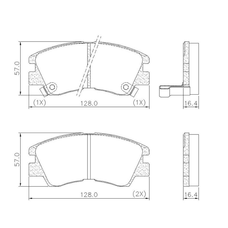 Pastilha De Freio Dianteira L200/l300 Lona Flex