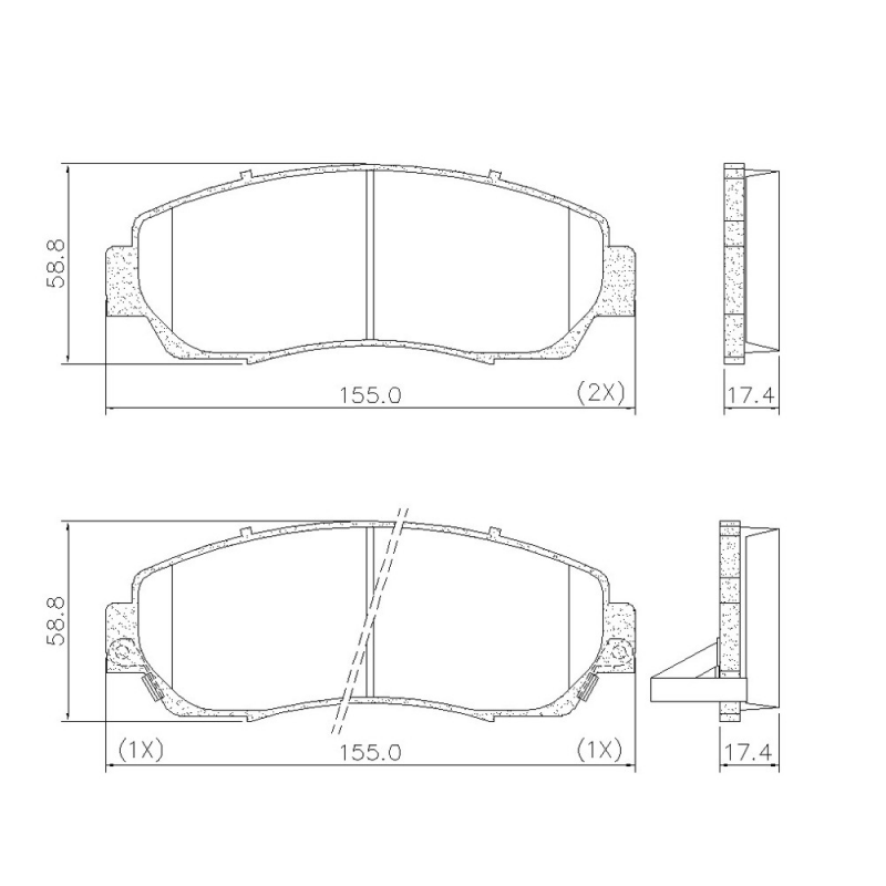 Pastilha De Freio Dianteira Crv Lona Flex