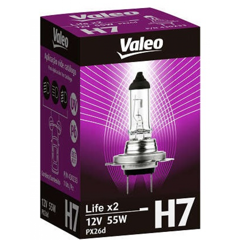 Lampada H7 Life X 2 12v 55w Valeo