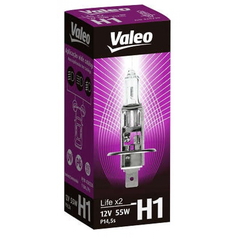 Lampada H1 Life X 2 12v 55w Valeo