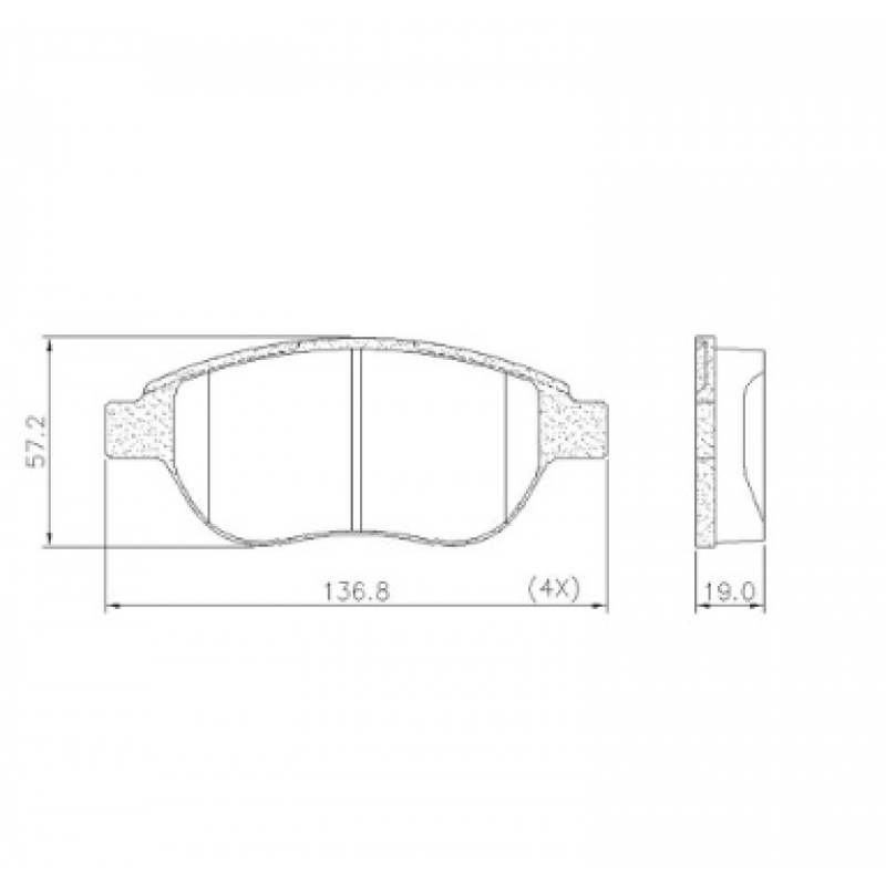 Pastilha De Freio Dianteira Aircross/c3/307/c4/ds3/207 (ceramica) Fras-le