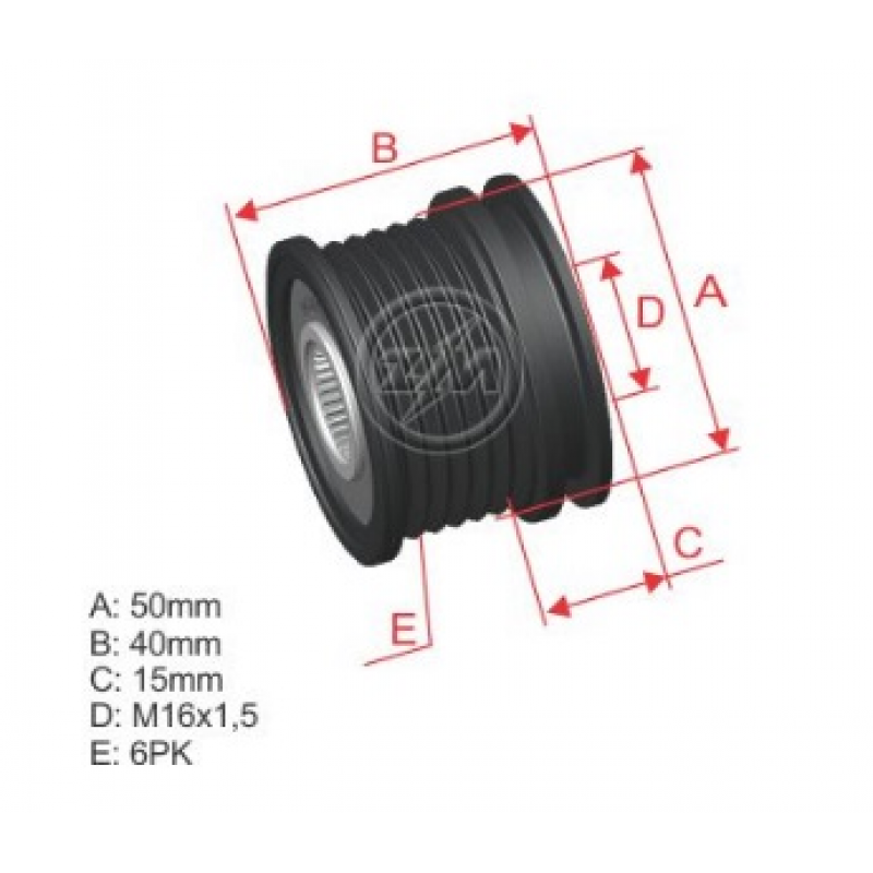 Polia Roda Livre Sprinter/grand Cherokee/cclass Zm