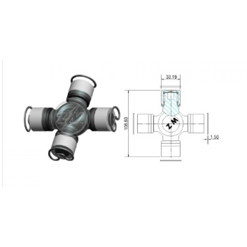 Cruzeta F250/f350/5140 Zm