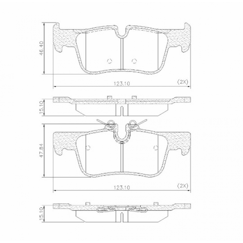 Pastilha De Freio Traseira X1/clubman (ceramica) Fras-le