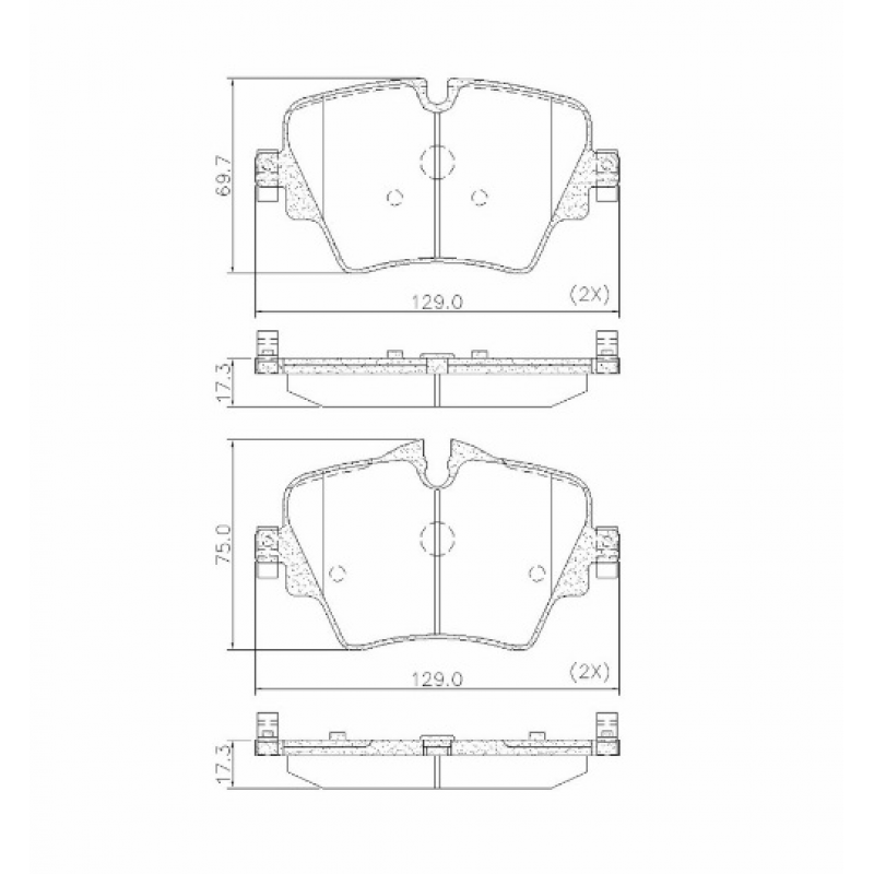 Pastilha De Freio Dianteira Countryman/x1/x3 (ceramica) Fras-le