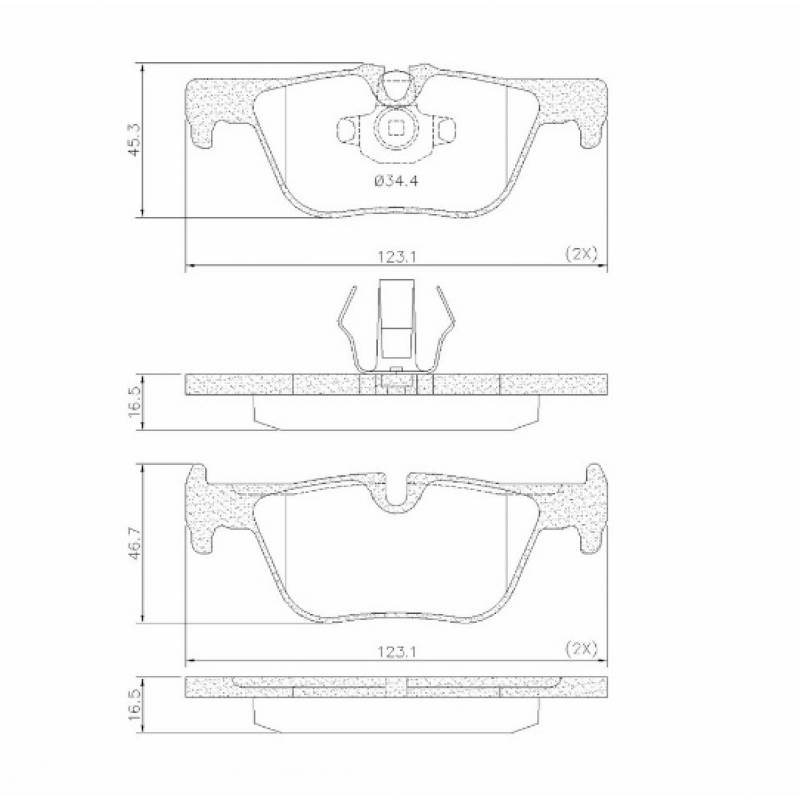 Pastilha De Freio Traseira 320i/120i/125i (ceramica) Fras-le