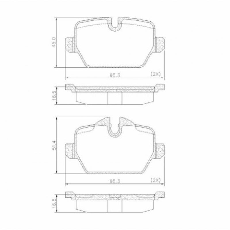 Pastilha De Freio Traseira 118i/120i/cooper (ceramica) Fras-le
