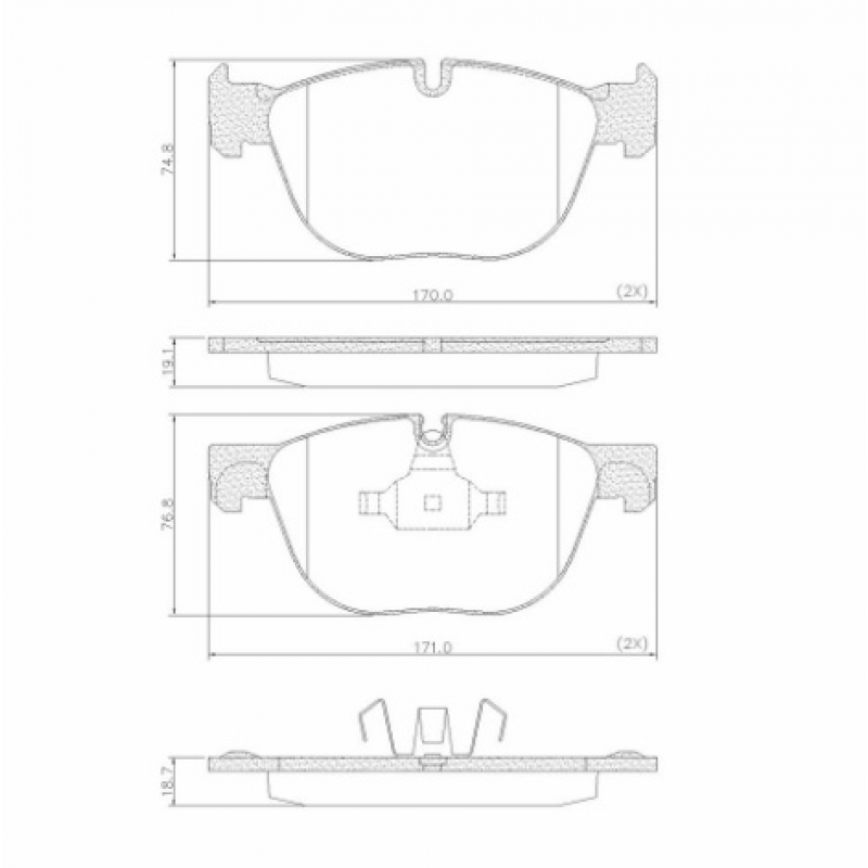 Pastilha De Freio Dianteira 650i/x5/m6 (ceramica) Fras-le