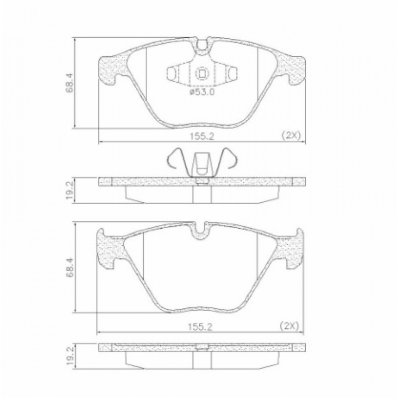 Pastilha De Freio Dianteira X1 (ceramica) Fras-le