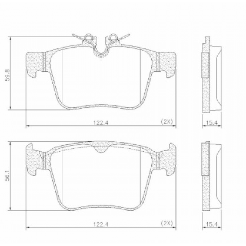 Pastilha De Freio Traseira Xc60/xc90/s90 Fras-le