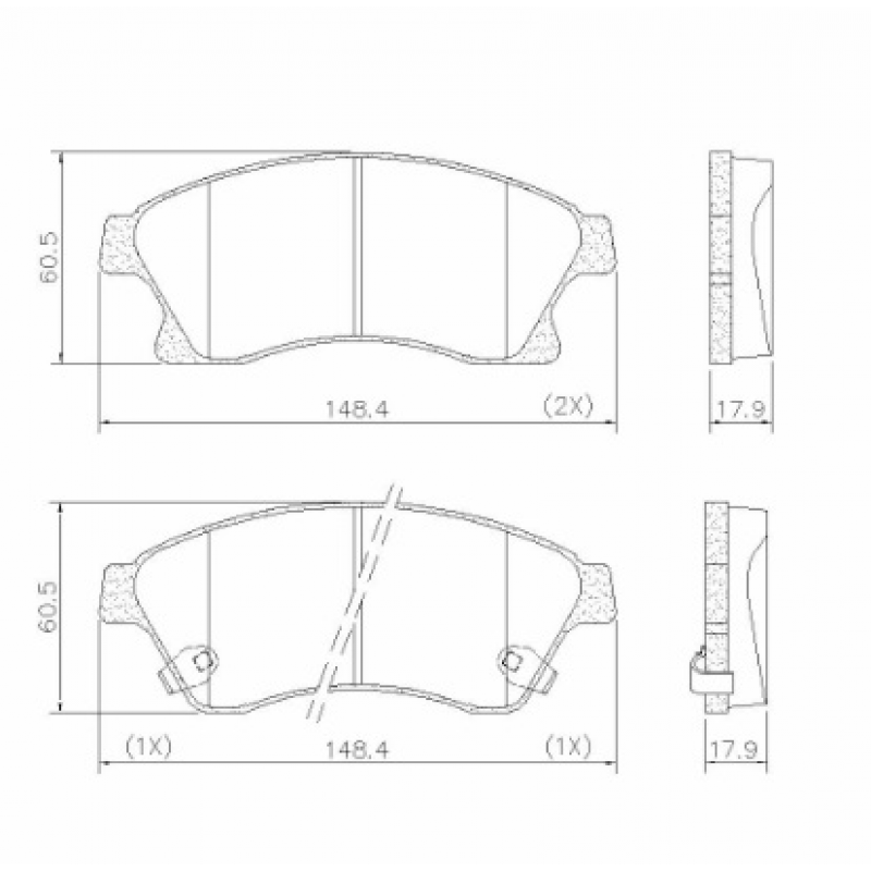 Pastilha De Freio Dianteira Cruze (ceramica) Fras-le