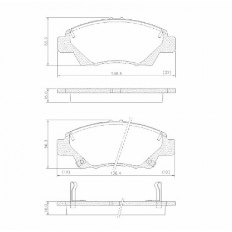 Pastilha De Freio Dianteira City/fit Lona Flex