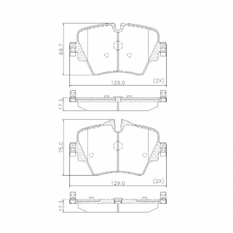 Pastilha De Freio Dianteiro Serie 3/x1/x3 Fras-le