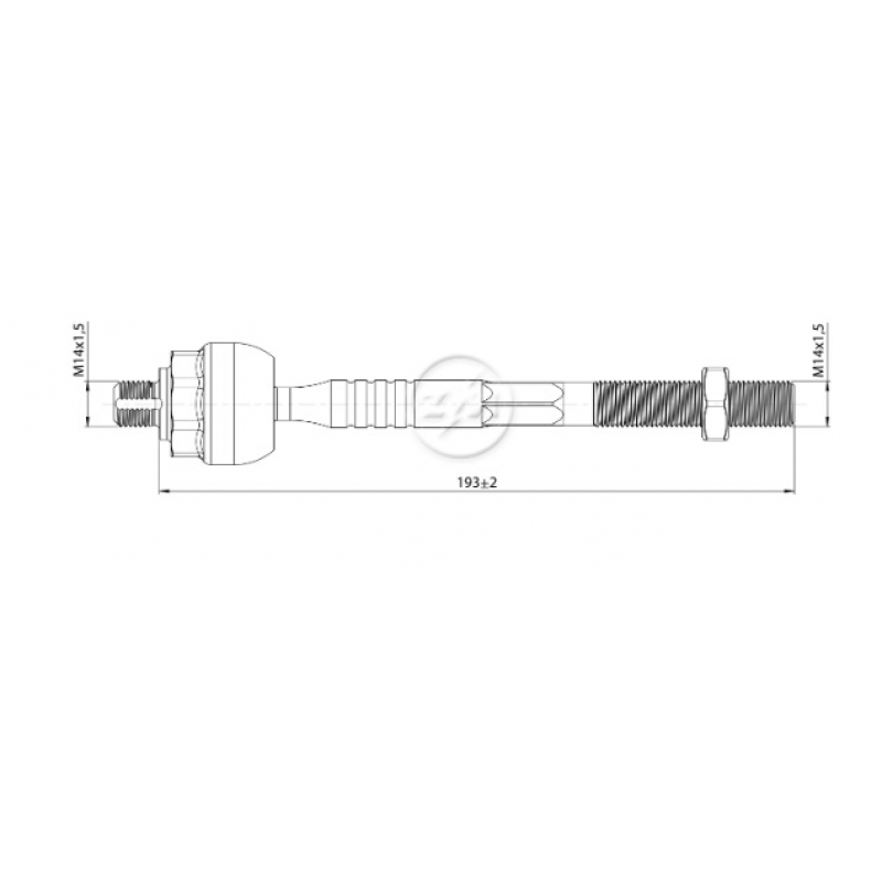 Barra Axial Duna/fiorino/uno Zm Barra Axial Duna/fiorino/uno Zm