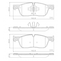 Pastilha De Freio Dianteira Range Rover Evoque/e-pace/discovery Sport Fras-le