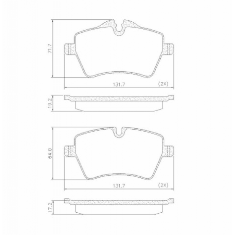 Pastilha De Freio Dianteira Cooper/countryman/clubman (ceramica) Fras-le