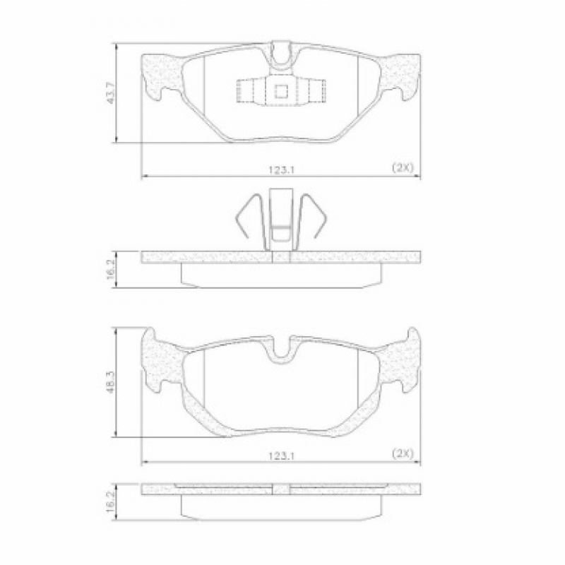 Pastilha De Freio Traseira Bmw 118/120/130/320 (ceramica) Fras-le