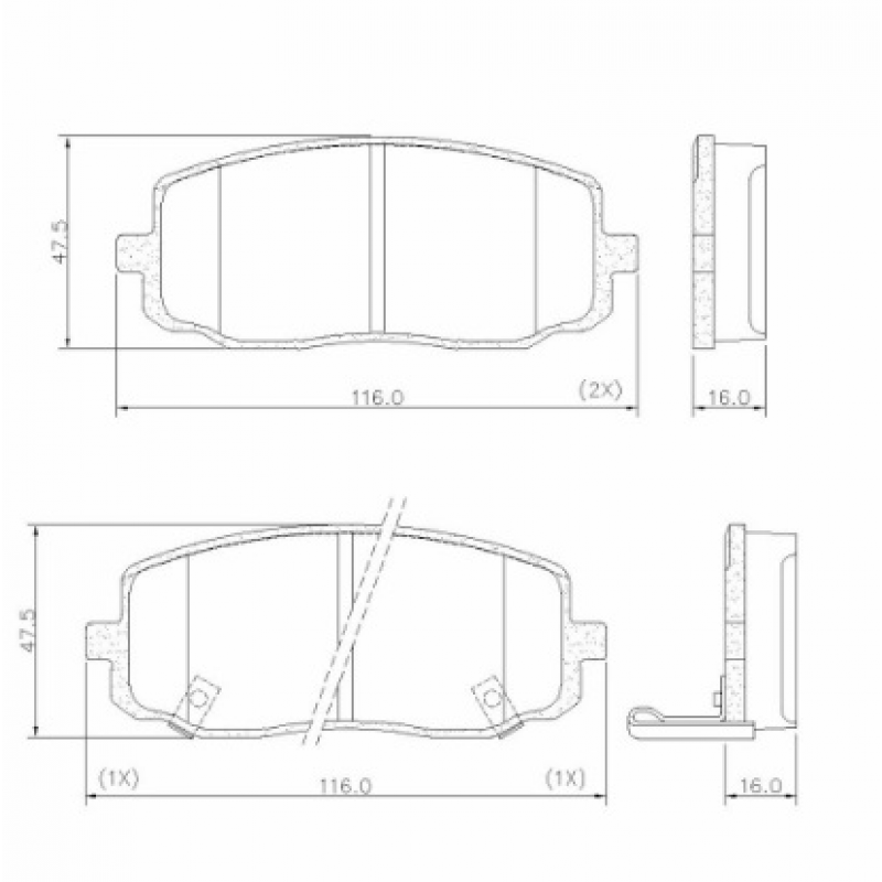 Pastilha De Freio Dianteira Picanto Fras-le