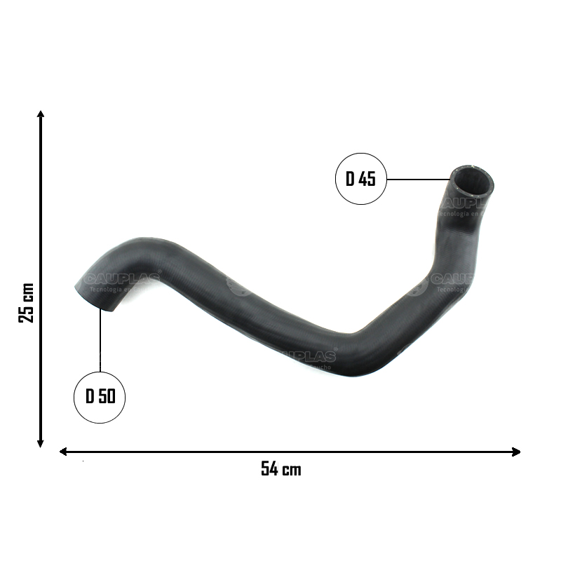 Mangueira Intercooler A Turbina Ranger (inferior) Cauplas Brasil