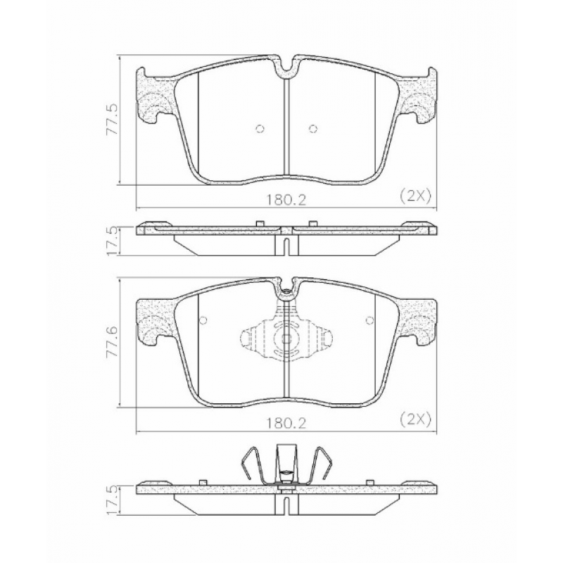 Pastilha De Freio Dianteiro Velar/range Rover Fras-le