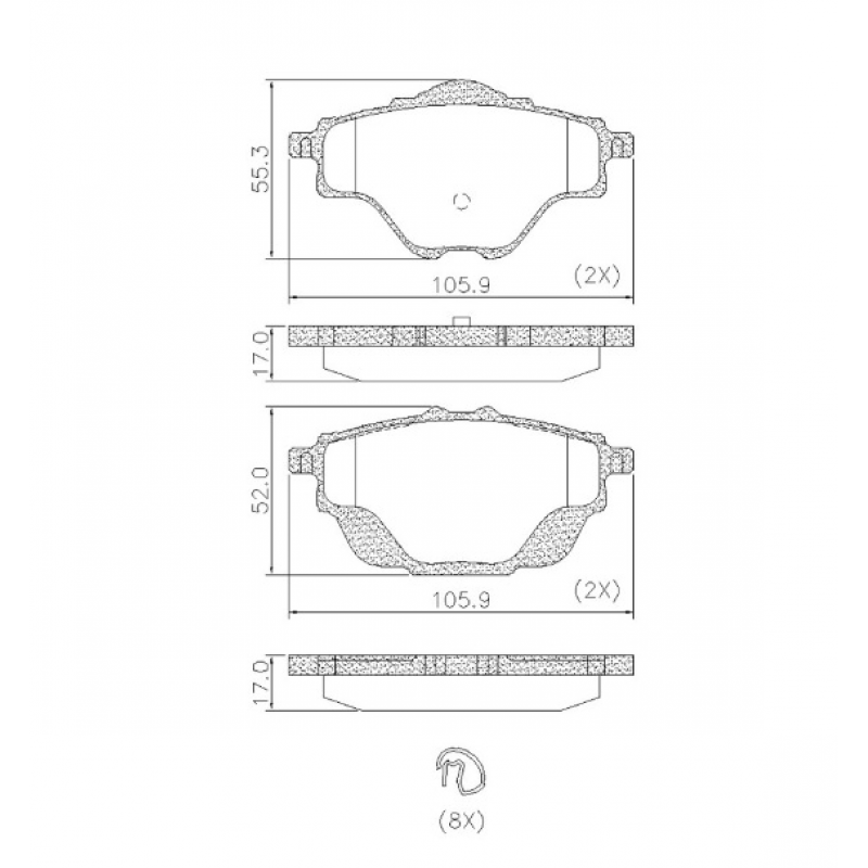 Pastilha De Freio Traseiro C4/3008/5008 (ceramica) Fras-le