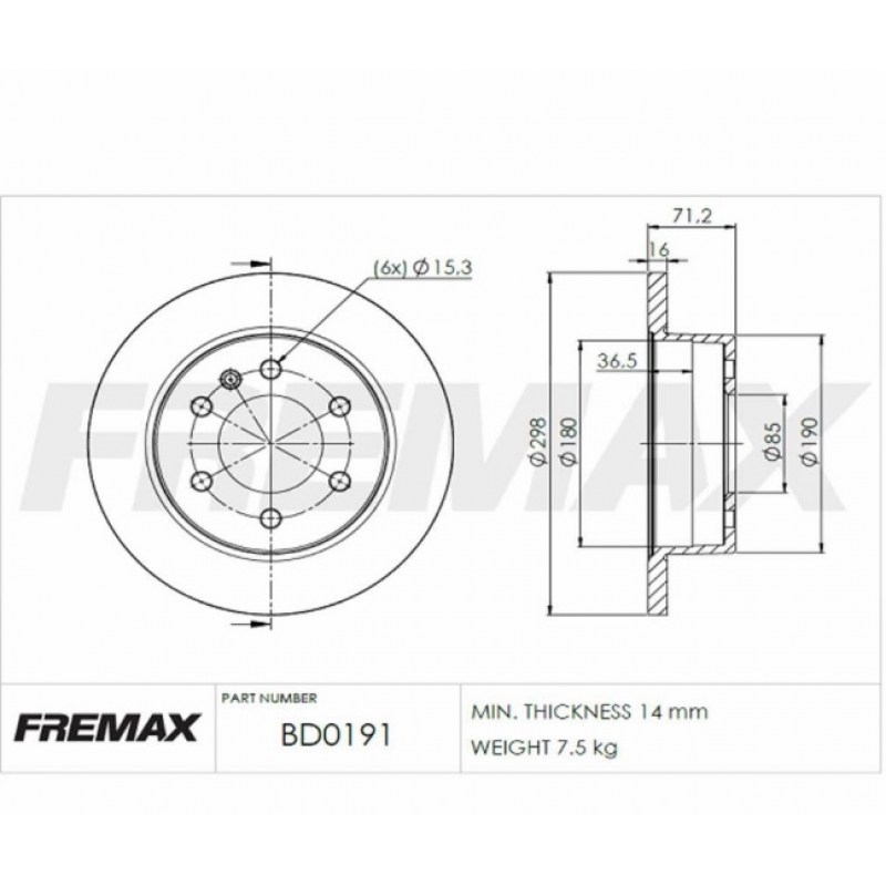 Disco De Freio Traseiro Sprnter Fremax