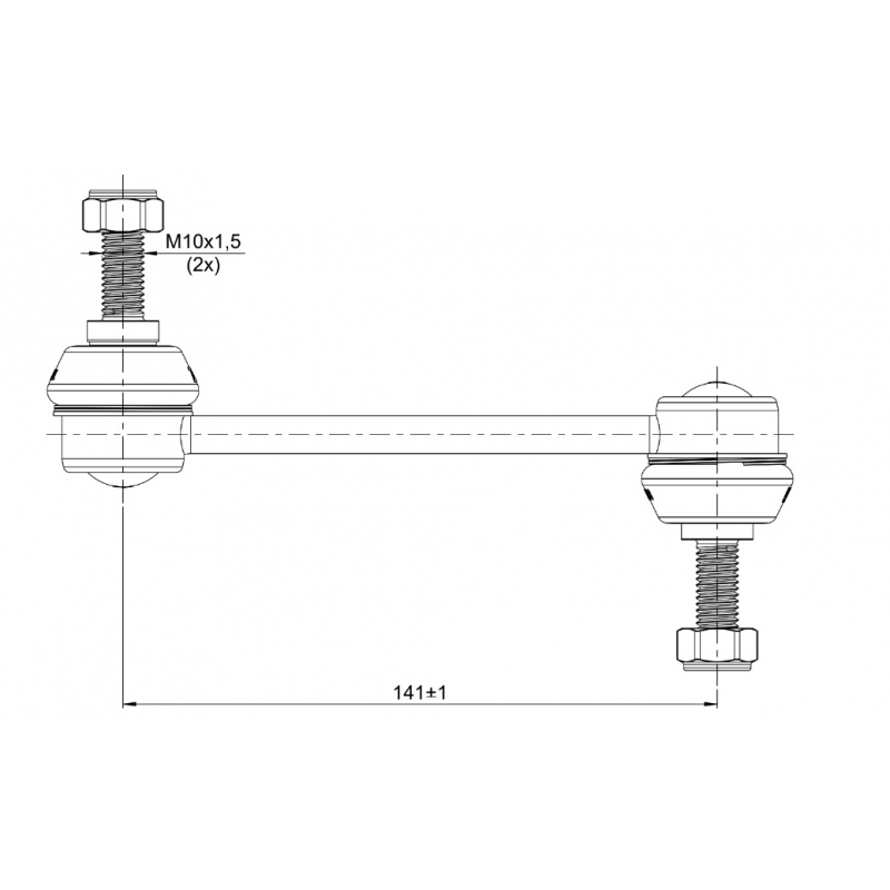 Bieleta Traseira C5/c6/407/508 Zm