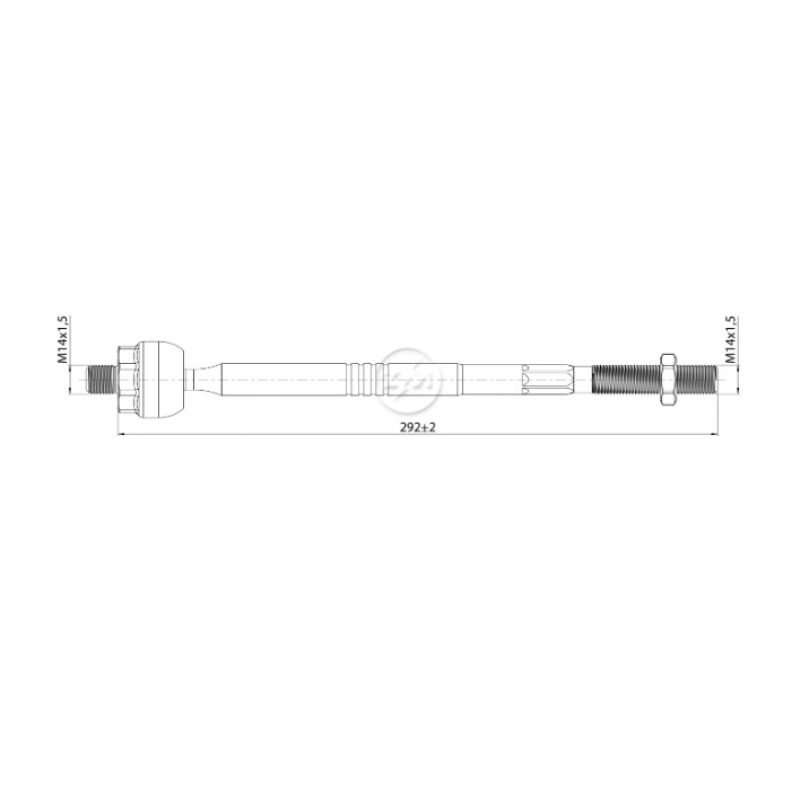 Barra Axial 208 Zm