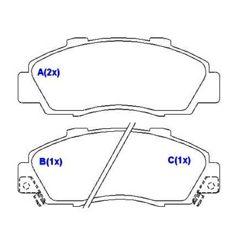 Pastilha De Freio Dianteira Accord/civic/crv Syl